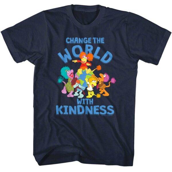 Fraggle Rock Change the World with Kindness Men’s T Shirt