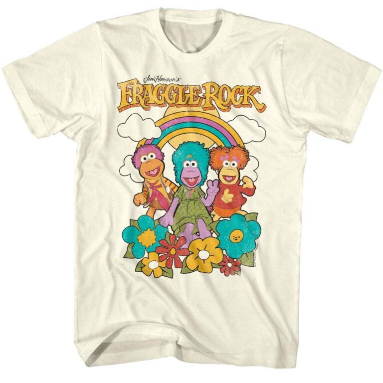 Fraggle Rock Rainbow Smiles Men’s T Shirt