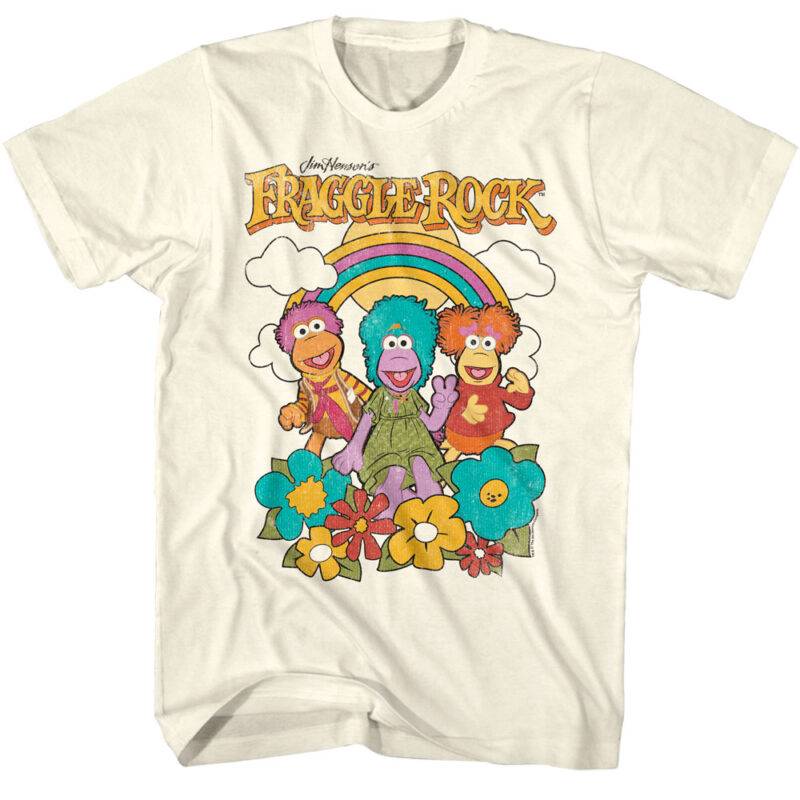 Fraggle Rock Rainbow Smiles Men’s T Shirt