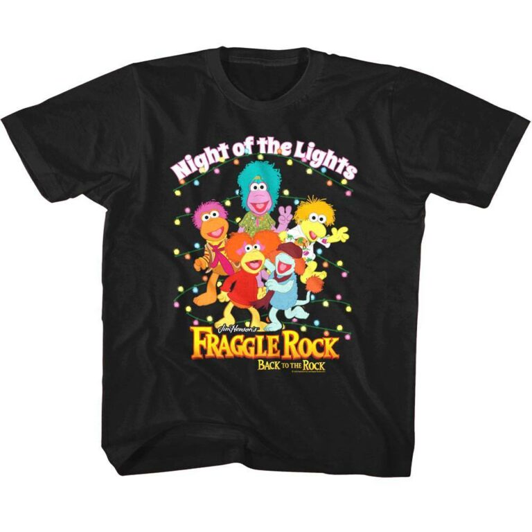 Fraggle Rock Night of the Lights Kids T Shirt