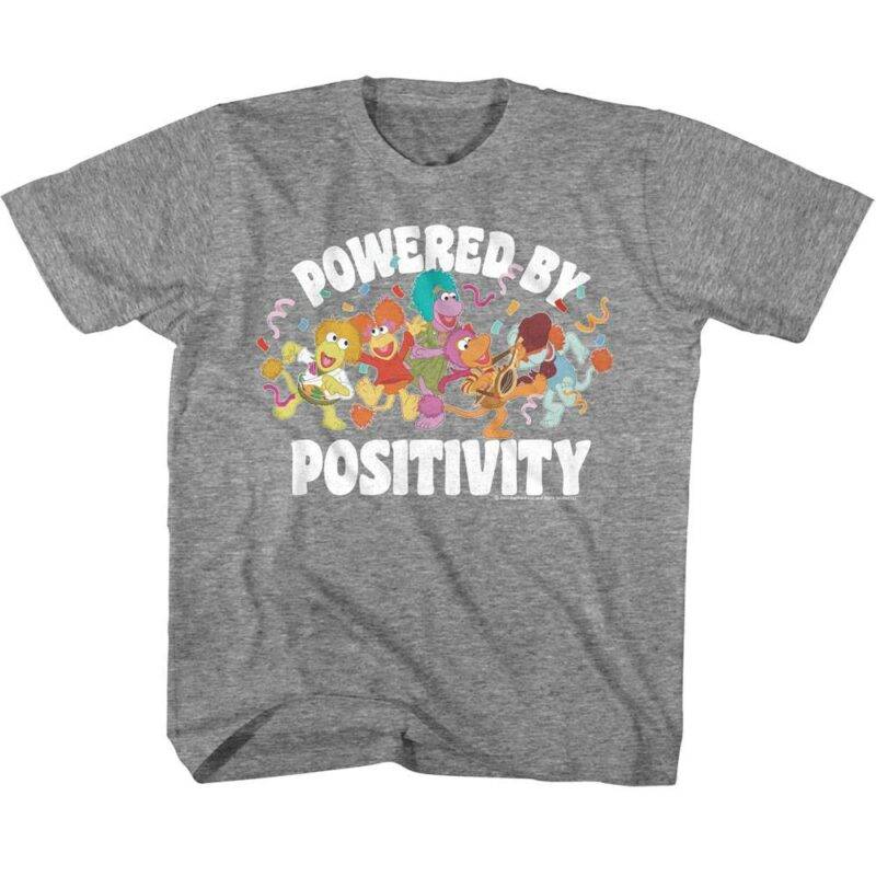 Fraggle Rock Powered by Positivity Kids T Shirt