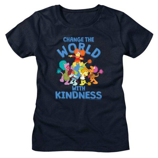 Fraggle Rock Change the World with Kindness Women’s T Shirt