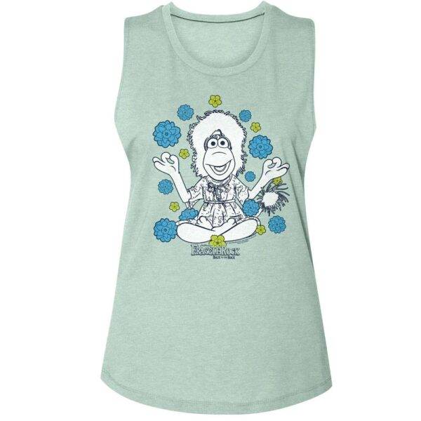 Fraggle Rock Mokey Hippie Flowers Women’s Tank