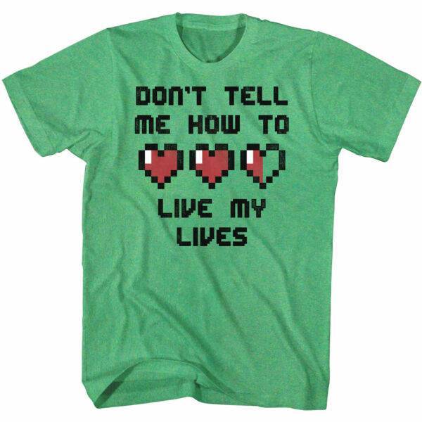 Gamer Society How to Live my Lives T-Shirt