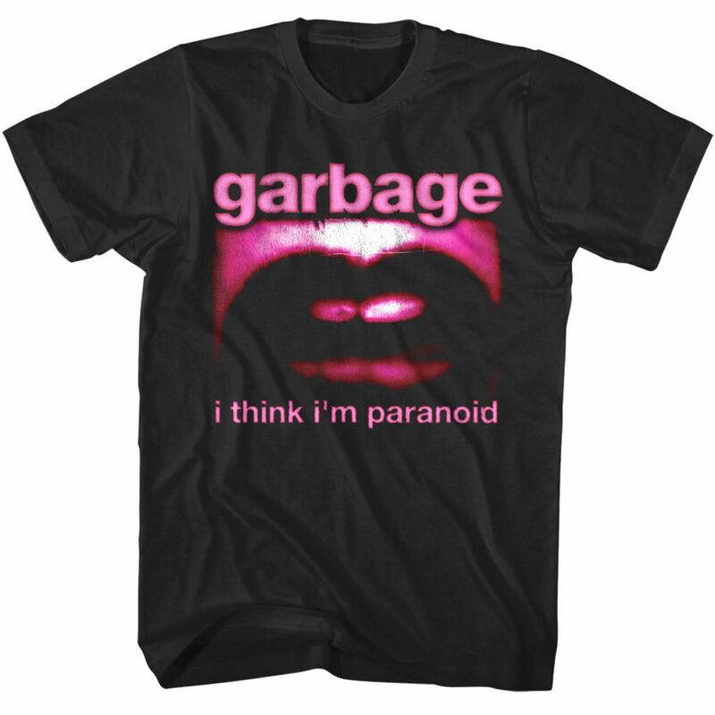 Garbage Paranoid Lips Men’s T Shirt