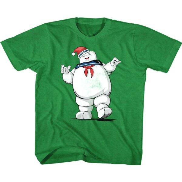 Ghostbusters Merry Xmas Stay Puft Kids T Shirt