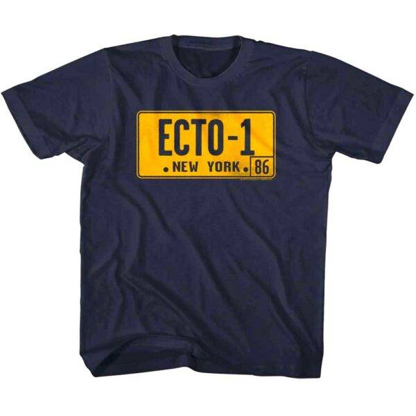 Ghostbusters ECTO-1 License Plate Kids T Shirt