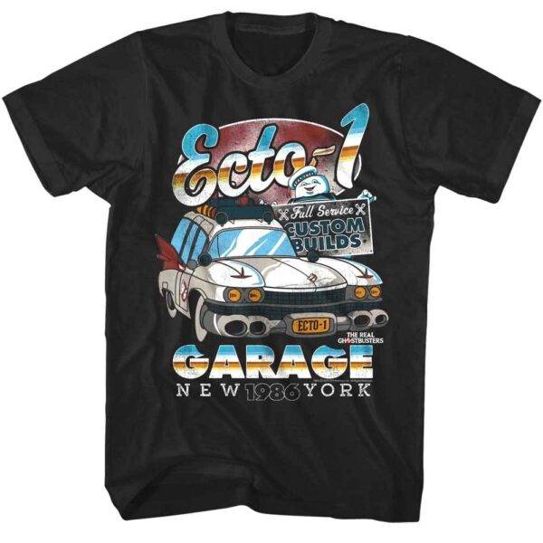 Ghostbusters Ecto-1 Garage New York 1986 Men’s T Shirt