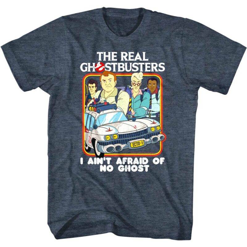 Ghostbusters I Ain't Afraid of No Ghost Retro Men's T Shirt