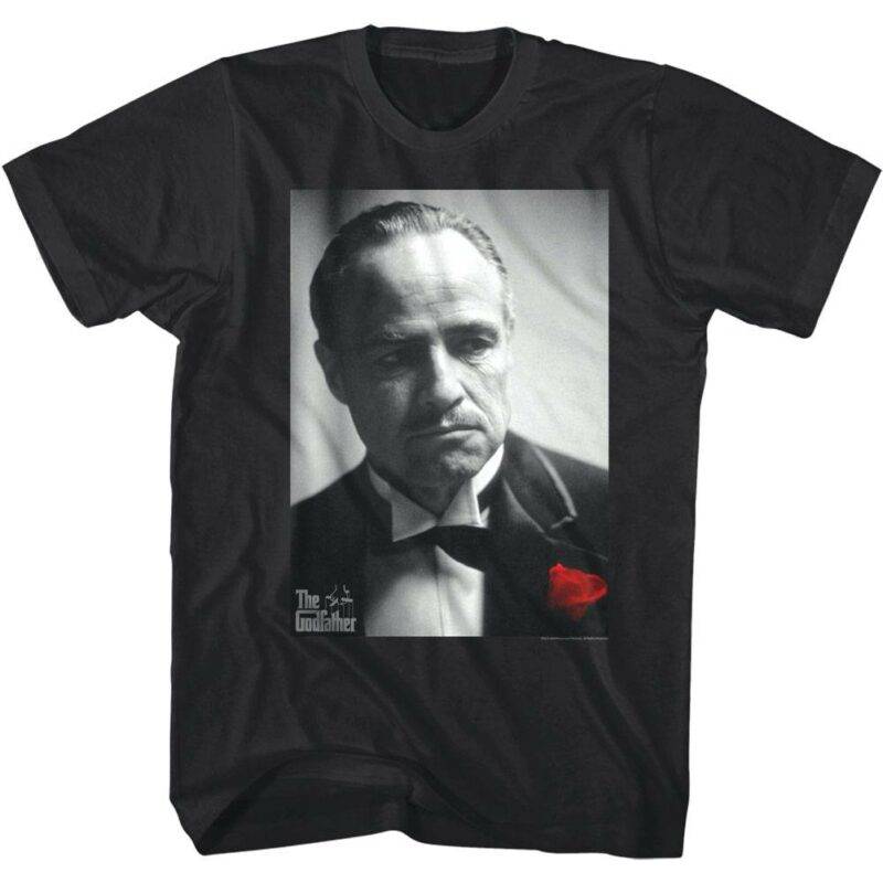 Godfather Don Corleone Red Rose T-Shirt