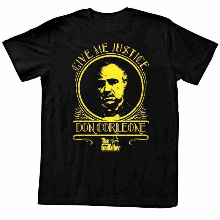 Godfather Give Me Justice Don Corleone Men’s T Shirt