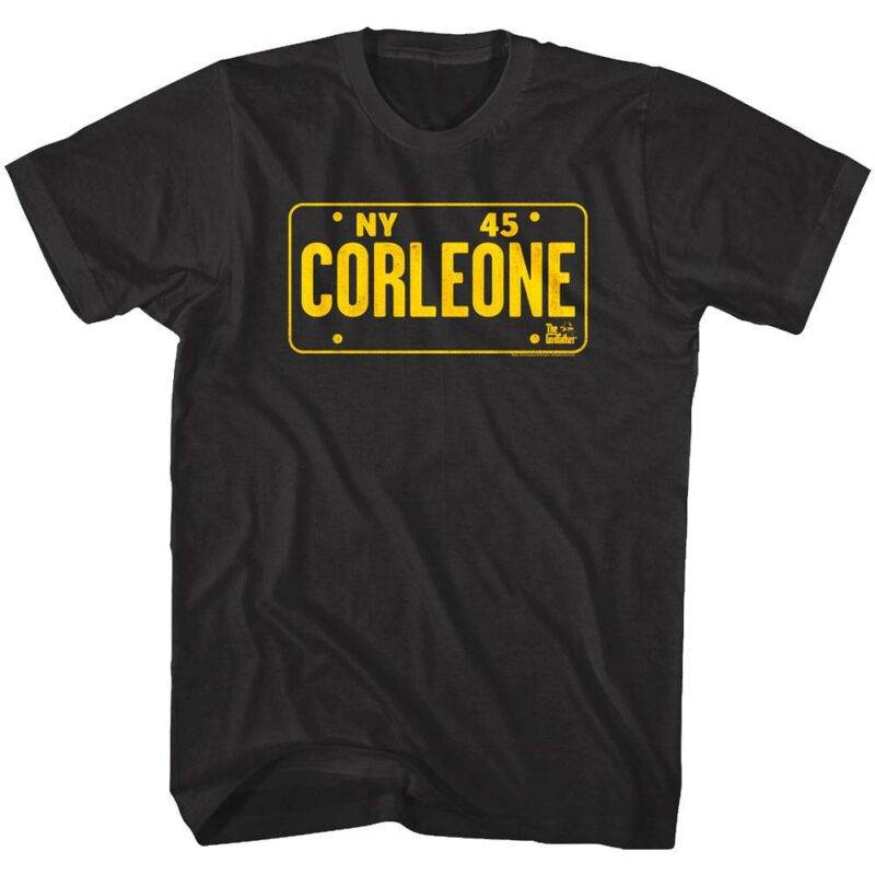 Godfather Corleone License Plate T-Shirt