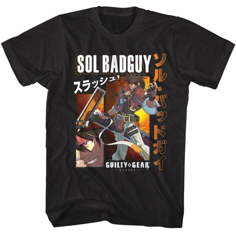 Guilty Gear Strive Sol Badguy Men’s T Shirt