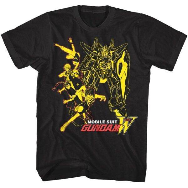 Gundam Wing Group Men’s T Shirt