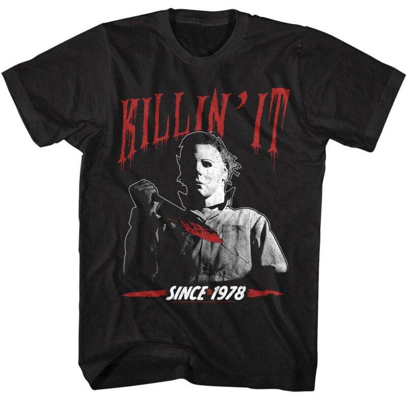 Halloween Michael Myers Killin It Men’s T Shirt