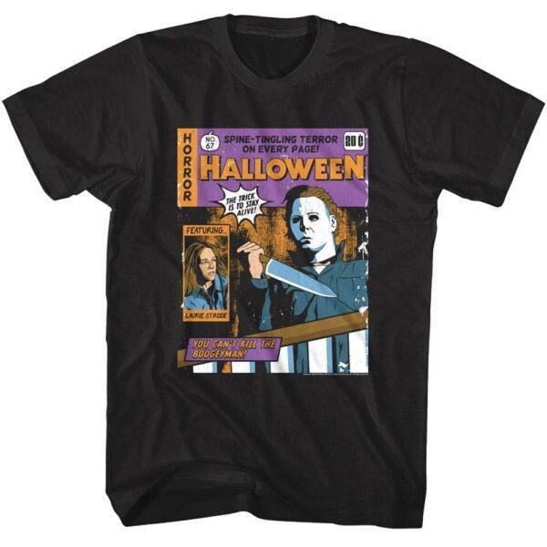 Halloween Spine-Tingling Horror Comic Men’s T Shirt