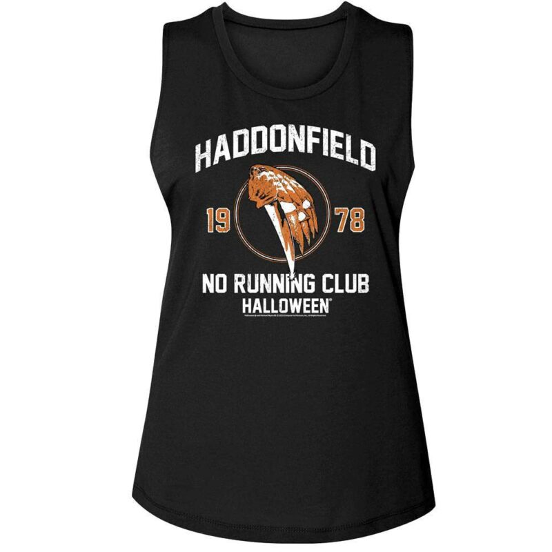 Halloween Haddonfield No Running Club Women's Tank