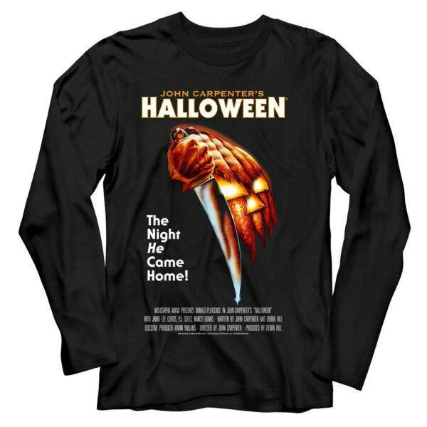 Halloween Official Movie Poster Long Sleeve T Shirt