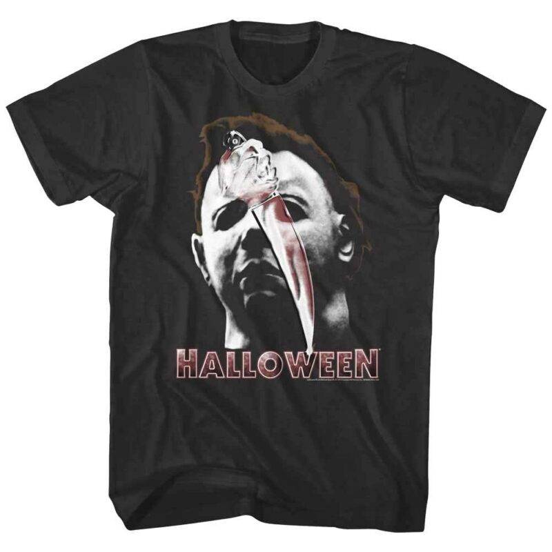 Halloween Knife to the Face Men’s T Shirt