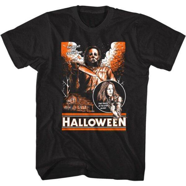 Halloween Orange Comic Men’s T Shirt