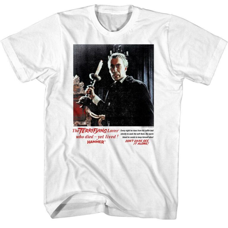 Dracula Terrifying Lover Who Died Men's T Shirt - Image 3