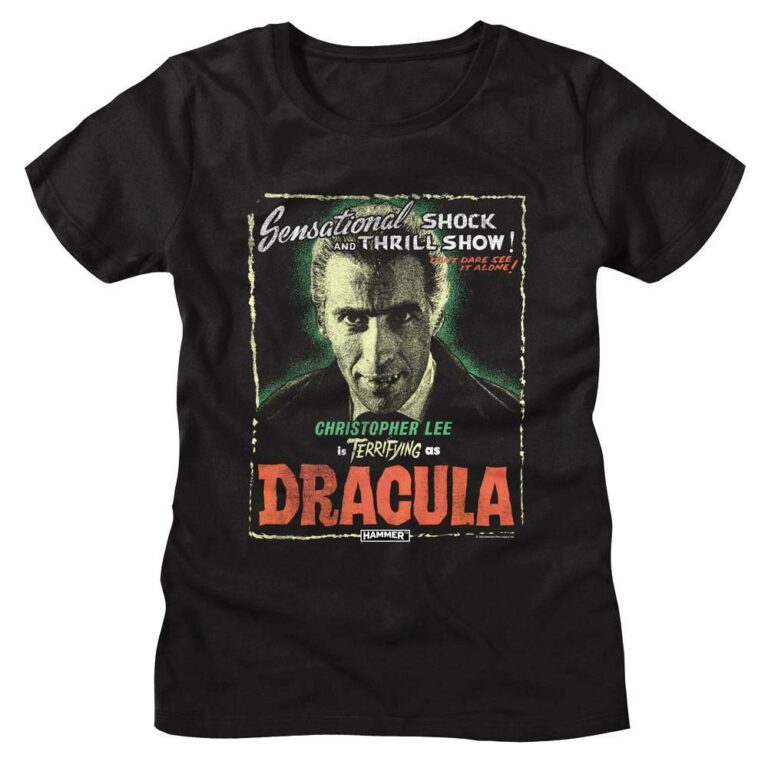 Dracula Terrifying Christopher Lee Women’s T Shirt