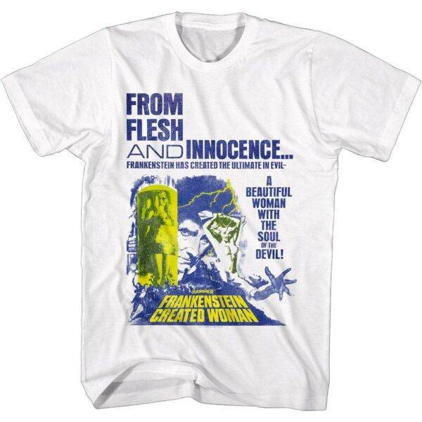 Frankenstein Created Woman From Flesh Men’s T Shirt