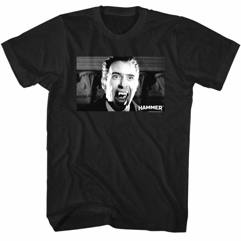 Dracula Christopher Lee Bearing Fangs Men’s T Shirt