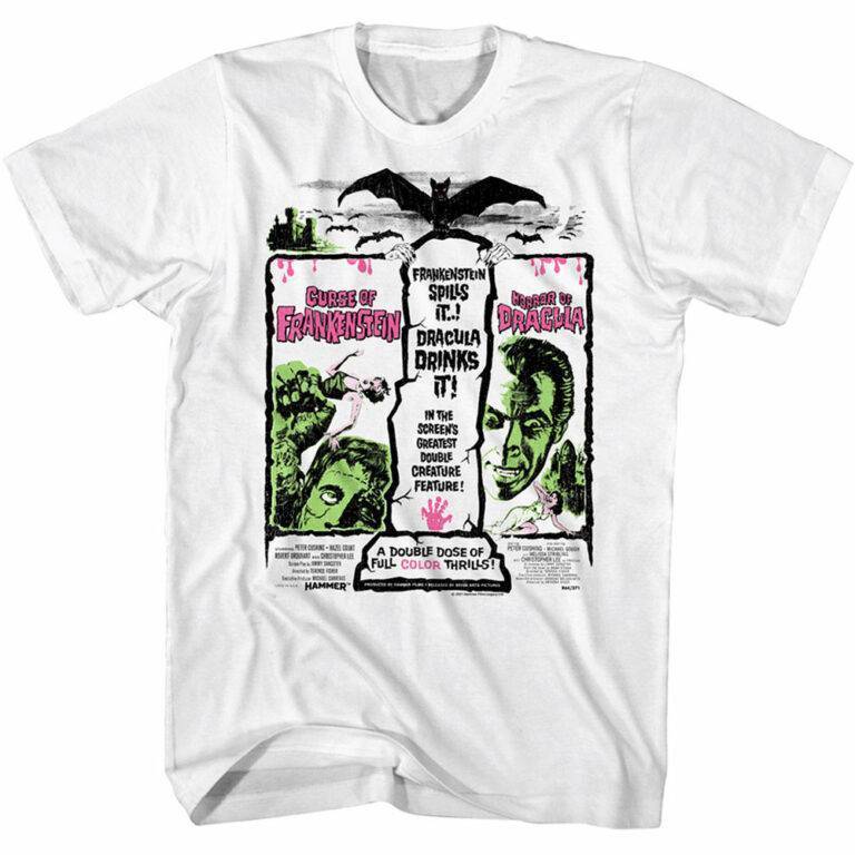 Hammer Horror Double Creature Feature Men’s T Shirt