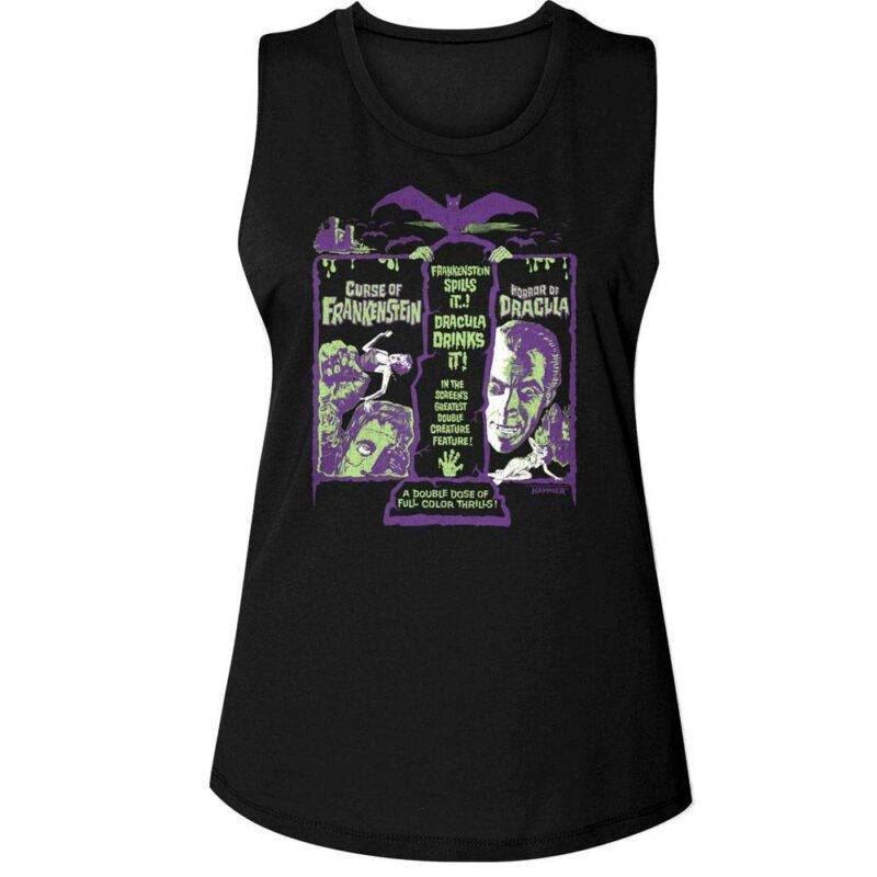 Hammer Horror Double Creature Feature Women’s Tank