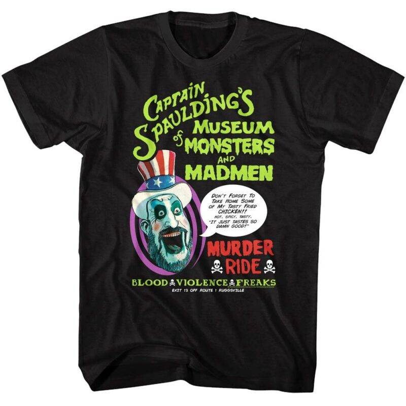 House of 1000 Corpses Captain Spaulding’s Museum Men’s T Shirt