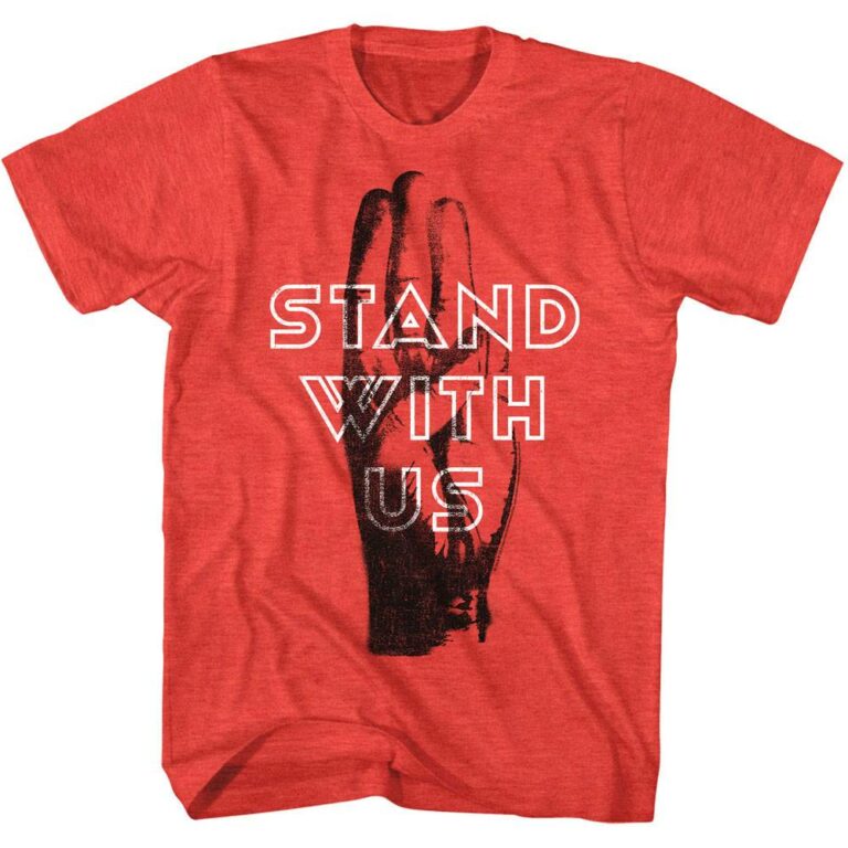 Hunger Games 3-Finger Salute Stand With Us Men’s T Shirt