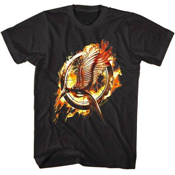 Hunger Games Catching Fire Mockingjay Logo Men’s T Shirt