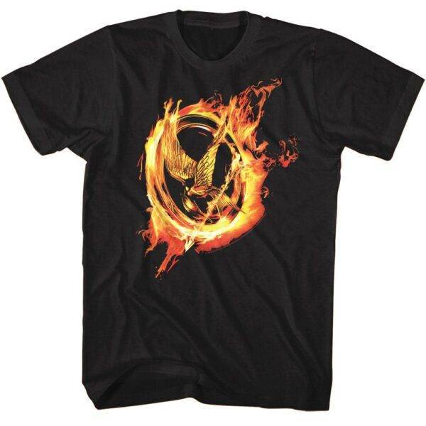 Hunger Games Flaming Mockingjay Men’s T Shirt