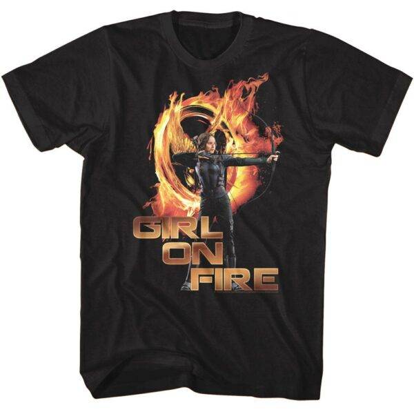 Hunger Games Katniss Girl on Fire Men’s T Shirt