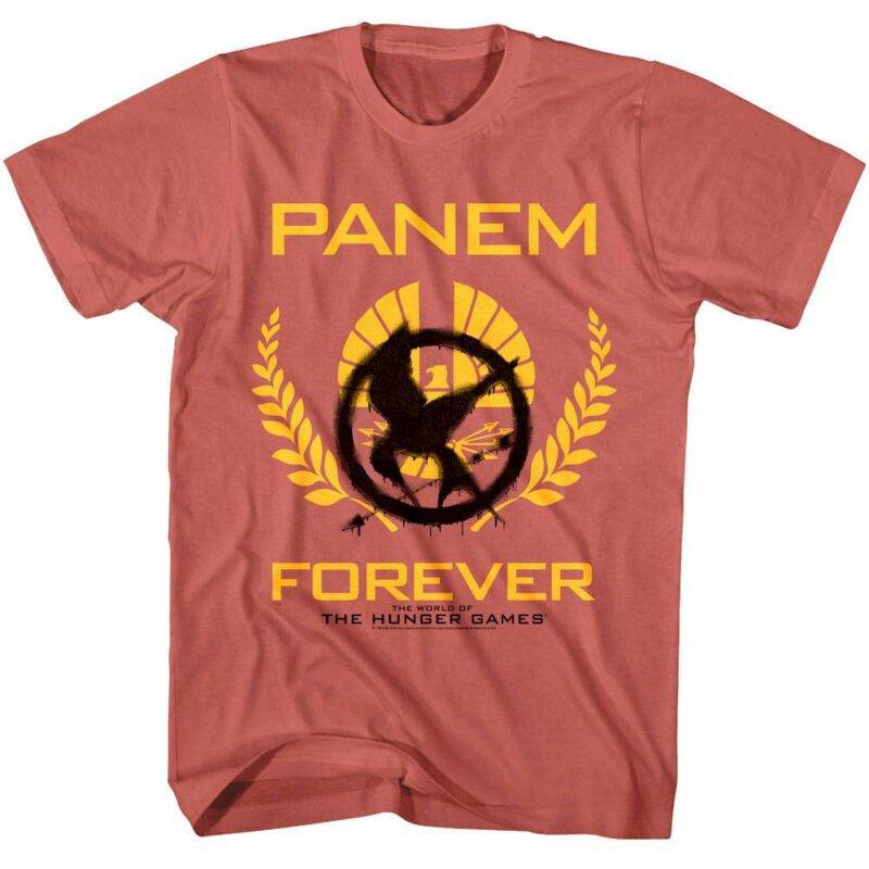 Hunger Games Panem Forever Mockingjay Graffiti Men’s T Shirt