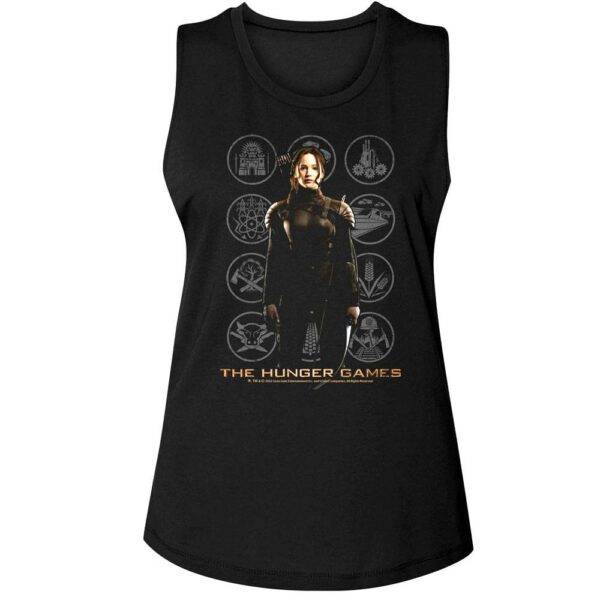 Hunger Games Katniss Panem Districts Women’s Tank