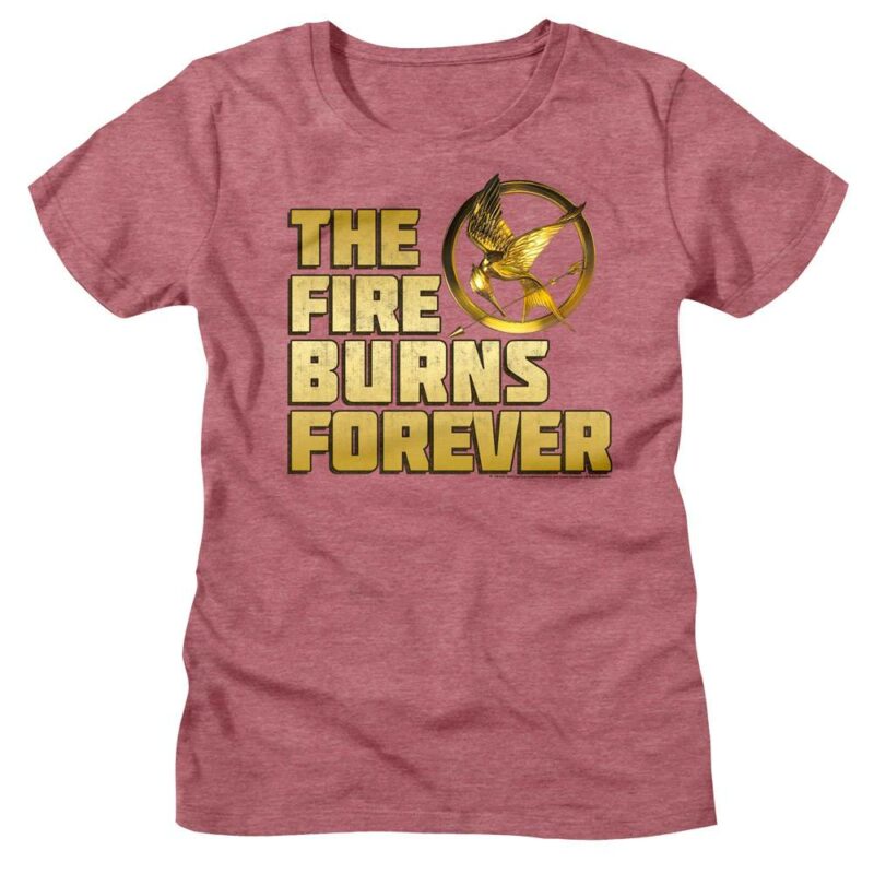 Hunger Games The Fire Burns Forever Women’s T Shirt