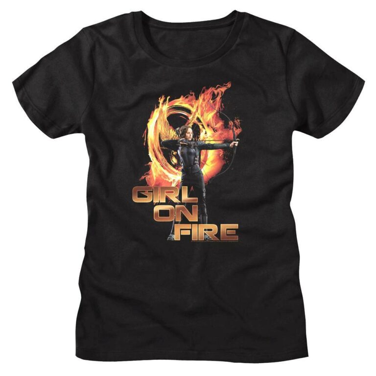 Hunger Games Katniss Girl on Fire Women’s T Shirt