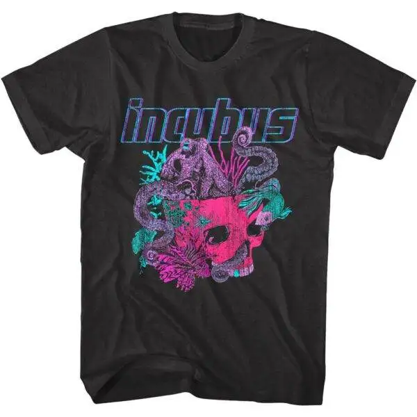 Incubus Octopus Skull Logo Men’s T Shirt