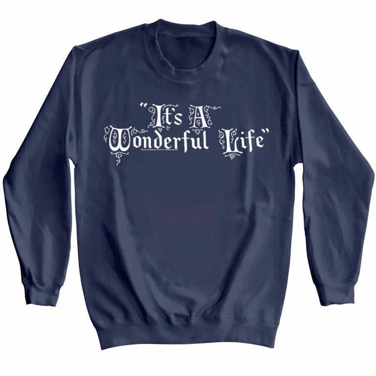 It's a Wonderful Life Movie Title Sweater