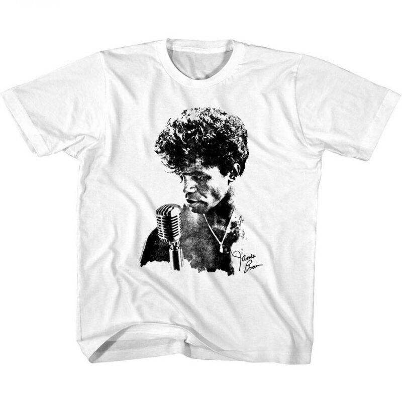 James Brown on the Microphone Kids T Shirt