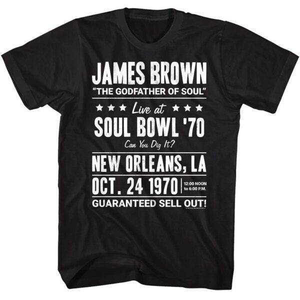 James Brown Soul Bowl New Orleans 70 Men’s T Shirt