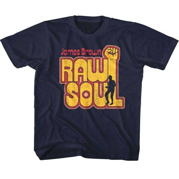 James Brown Raw Soul Kids T Shirt