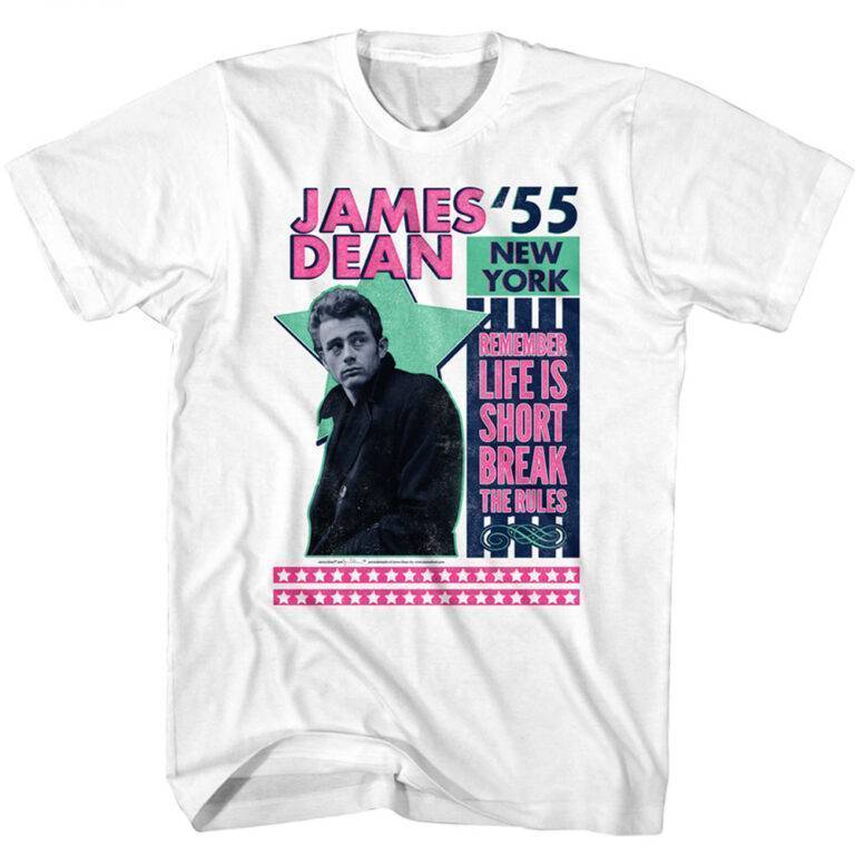 James Dean Remember Life is Short Men’s T Shirt