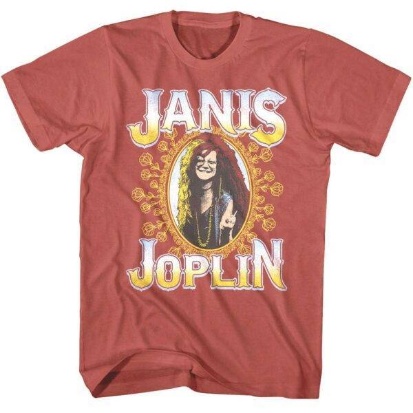 Janis Joplin Earth Flowers Men’s T Shirt