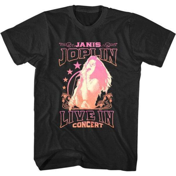 Janis Joplin Live in Concert Men’s T Shirt