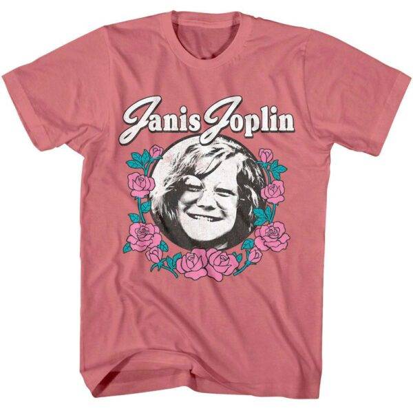 Janis Joplin Rose Wreath Men’s T Shirt