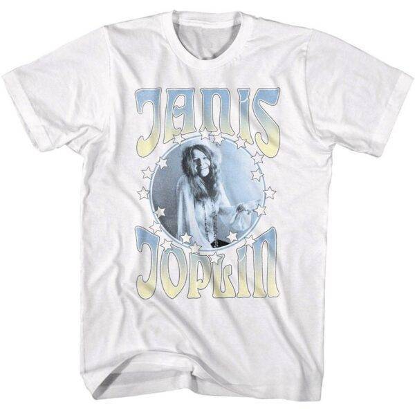 Janis Joplin Faded Stars Men’s T Shirt