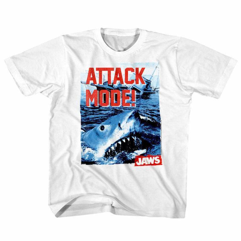 Jaws Shark Attack Mode Kids T Shirt